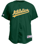 Athletics Official MLB Full Button Jersey - MA6540 Athletics-6540