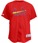 Cardinals Official MLB Full Button Youth Jersey - MA654Y Cardinals-654Y