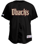 Dbacks Official MLB Full Button Jersey - MA6540 Dbacks-6540