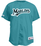 Marlins Official MLB Full Button Youth Jersey - MA654Y Marlins-654Y