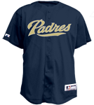 Padres Official MLB Full Button Youth Jersey - MA654Y Padres-654Y