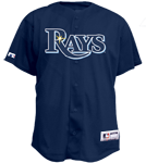 Rays Official MLB Full Button Youth Jersey - MA654Y Rays-654Y
