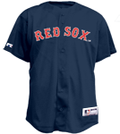 Red-Sox Official MLB Full Button Youth Jersey - MA654Y Red-Sox-654Y