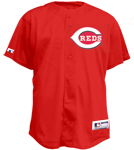 Reds Official MLB Full Button Youth Jersey - MA654Y Reds-654Y