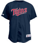 Twins Official MLB Full Button Youth Jersey - MA654Y Twins-654Y