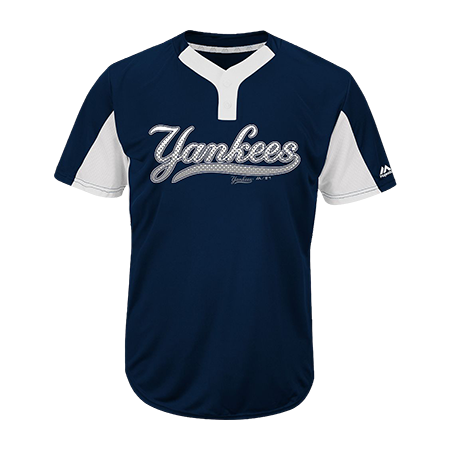 Custom Printed | Youth Yankees Two-Button Jersey - CustomPlanet.com