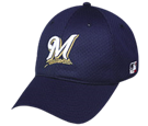 Milwaukee Brewers Official MLB Hat for Little Leagues - Pro Mesh Flex Milwaukee Brewers - 375