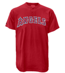 Angels Youth 2-Button MLB Tee - MA0181 Los Angeles Angels - MA0181