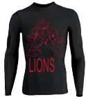 LIONS - Adult Stretch Tight Long Sleeve Jersey - Teamwork Athletic - 1822 - 18222033 - Custom Heat Pressed 66e203f668f816520126372953