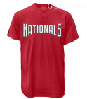 GROUNDS CREW GROUNDS CREW - Custom Heat Pressed Washington Nationals 2 Button T-Shirt-Official MLB - MA081-Nationals2041 0a62b0303bc76540f05d6