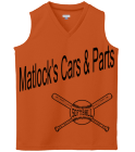 MATLOCK'S CARS &amp; PARTS - Custom Heat Pressed Ladies Sleeveless Jersey - Augusta - 525 - 5252041 e775d8647d1526320128728837