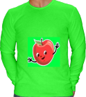 apple - Custom Heat Pressed American Apparel Longsleeve T-shirts T407 - T4072018 5fdad5239b8033201295946572