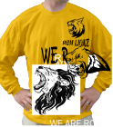 RCM LIONZ WE R CAMPIONZ WE R CHAMPIONZ PROUD TO BE RCM LION WE R ARE WE ARE RCM - Custom Heat Pressed Jerzees T-Shirt 363LS - 363LS2025 20696120267f94201202345223