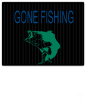  GONE FISHING - 18x24 Plastic Yard Sign - 18x24-Yard-Sign2031 - Custom Heat Pressed 23843828c6fd1452012111940302