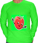apple - Custom Heat Pressed American Apparel Longsleeve T-shirts T407 - T4072043 cceae240b087292201291320433