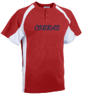 COBRAS - Youth Line Drive 2-Button Baseball Jersey - 1200P - 1200P2036 - Custom Heat Pressed 32cae73d3f1f19520128548531