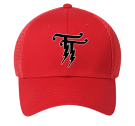 tt red - "Otto A-Flex" Cotton Twill w/Stretchable Polyester Air Mesh Back Low Profile Pro Style Caps (LXL)) - 94-6392025 - Custom Heat Pressed 107a548477e185201212122420
