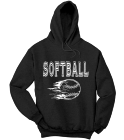 softball - Neon Hoodie Port &amp; Company - PC90H2037 - Custom Heat Pressed 3c24a870edf02052012193051722