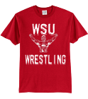 WSU WRESTLING - Port &amp; Company T-shirt - PC55 - PC552035 - Custom Heat Pressed 69b9f6929844185201293944912