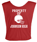 PROPERTY OF JOHNSON HIGH - Custom Heat Pressed Football Scrimmage Vest - Teamwork Athletic - 2331 - 23312023 d3e275e683804fcce9e78