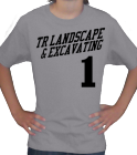 TR LANDSCAPE &amp; EXCAVATING 1 1 - Custom Screen Printed Custom Little League Team T-shirts - Jerzees T-Shirt 363B - 363B2039 965c592fe75c2432012142716137