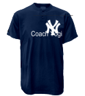 COACH YOGI - Yankees MLB 2 Button Jersey  - MA0180 - Yankees-MA01802027 - Custom Heat Pressed f885c38b9c841052012202415843