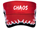 CHAOS - Custom Heat Pressed Pre Embroidered Visor Otto Cap 95-543 - 95-5432033 bbb9e2a385ec183201213153059