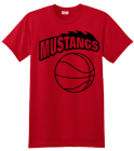 Basketball T-shirt Design Mustangs 09225c2ebf2ea2ff603d8