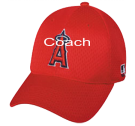 COACH KENN - Custom Heat Pressed Anaheim Angels - Official MLB Hat for Little Leagues - Pro Mesh Flex - Angels-3752033 c0dabd32fc9c192201216300765