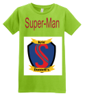 SUPER-MAN - District Threads® - Junior Ladies Short Sleeve Perfect Weight District® Tee DT200 - DT2002019 - Custom Heat Pressed bf7f717e02e925201275421138
