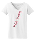 R &amp; B CLEANING - Port Authority® - Ladies V-Neck Tee - LM10022034 - Custom Heat Pressed 454dee6cca351752012203250680