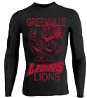 GREENVILLE LIONS - Adult Stretch Tight Long Sleeve Jersey - Teamwork Athletic - 1822 - 18222032 - Custom Heat Pressed 206518103d641552012115951867