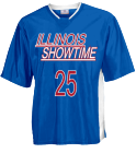 ILLINOIS SHOWTIME 2 25 JOHNSON 25 - Adult Basketball Shooting Shirt - Teamwork Athletic -1474 - 14742022 - Custom Heat Pressed 086e0caa3ded55201265747564