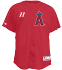 ohara 11 - Custom Heat Pressed Angels Official MLB Full Button Youth Jersey - MA654Y - Angels-654Y2033 4846cfadcd2a1742012165851178