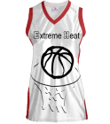 EXTREME HEAT - Girls Dazzle Basketball Jersey - Shadow Series - Teamwork Athletic - 1410 - 14102026 - Custom Heat Pressed f577cab3254695201272229631