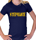 STEPHANIE WHITMAN - Custom Heat Pressed American Apparel Girly T-Shirt 4305 - 43052024 68c026545b55d2c24d4ad