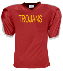 TROJANS - Custom Heat Pressed Youth Blitz Steelmesh Football Jersey - Teamwork Athletic - 1360 - 13602039 b44ec73dd8962342012204143252