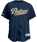 THUNDER - Padres Official MLB Full Button Youth Jersey - MA654Y - Padres-654Y2023 - Custom Heat Pressed c249e7d2ba8065201217435561