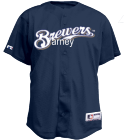 VARNEY - Custom Heat Pressed Brewers Official MLB Full Button Youth Jersey - MA654Y - Brewers-654Y2026 8aebb62da9101132012174330393