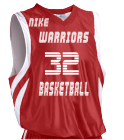 WARRIORS 32 BASKETBALL NIKE - Reversible Basketball Jersey - Adult Downtown - Teamwork Athletic - 1499 - 14992033 - Custom Heat Pressed c7b3044c58b91652012171124883