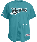 11 NAME 11 - Custom Heat Pressed Marlins Official MLB Full Button Youth Jersey - MA654Y - Marlins-654Y2041 911c12b74479dbc0cff74