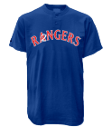 2 - Custom Heat Pressed Rangers MLB 2 Button Jersey  - MA0180 - Rangers-MA01802019 399eceb5c71c34201220384877