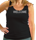 WELCOME - Custom Screen Printed Bella Tank Top 1080 - 10802040 113a366c25a82712012174232828