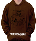 TEXAS LONGHORN - Tultex Sweatshirt 0320TC - 0320TC2034 - Custom Heat Pressed be27a24865ea175201291054226