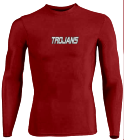 TROJANS - Custom Heat Pressed Youth Stretch Tight Long Sleeve Jersey - Teamwork Athletic - 1812 - 18122039 25693954df4c7d2e3f2c8