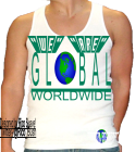 G L B A L WORLDWIDE "WE" "ARE" GLOBAL FASHIONS DESIGNED BY RICO SUAVE! TWITTER- @RICO_BUSH - American Apparel Mens Tank Top 3408 - 34082037 - Custom Heat Pressed bb46e89083b2205201216718897