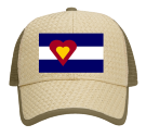 Bether CO flag embroidered - Low Pro Trucker Style Otto Cap 83-530 - 83-5302035 - Custom Heat Pressed e29cb15bfa72185201294357320