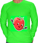 apple - Custom Heat Pressed American Apparel Longsleeve T-shirts T407 - T4072043 db83de4cbcee292201291428777