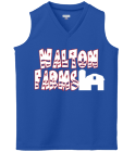 WALTON FARM Girls - Custom Screen Printed Girls Sleeveless Jersey - Augusta - 526 - 5262029 34ceed0f0409134201263954840