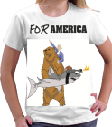 FOR AMERICA - Custom Heat Pressed Tultex T-Shirt 0213 - 02132021 73409e9b679381201212342213